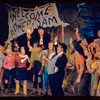 Joe E. Marks, Charlotte Rae, Peter Palmer, Stubby Kaye [center] and unidentified others in the stage production Lil' Abner