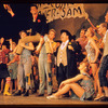 Joe E. Marks, Billie Hayes, Peter Palmer, Stubby Kaye [center] and unidentified others in the stage production Lil' Abner