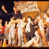 Joe E. Marks, Billie Hayes, Peter Palmer, Stubby Kaye [center] and unidentified others in the stage production Lil' Abner