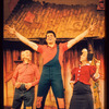 Joe E. Marks, Peter Palmer and Billie Hayes in the stage production Lil' Abner
