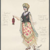 Costume sketch for character Hortense in the stage production Zorba