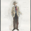 Costume sketch for character Nikos in the stage production Zorba