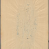 Painted design sketch for character John Adams (holding cane) in the stage production 1776