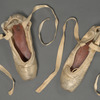 Pair of pointe shoes worn and inscribed by Tanaquil Le Clercq