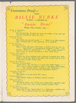 Fold-out advertising pamphlet for the stage production Annie Dear with inset image of Billie Burke