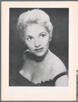 Cover of souvenir program for the stage production Bells are Ringing with inset photograph of Judy Holliday