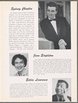 Cover of souvenir program for the stage production Bells are Ringing with inset photograph of Judy Holliday