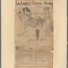 Sketch drawing by unknown artist of Lois Fuller performing mystery dance as published in unknown periodical