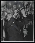 Artie Shaw performing on clarinet