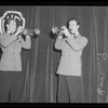 Bernie Privin with unidentified trumpeter