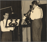 Leonard with unidentified trombonist