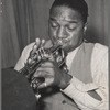 Page playing trumpet