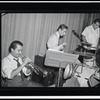Kaminsky performing on drums