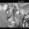 Weiss performing with unidentified trumpeter