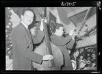 Weiss performing with unidentified trumpeter