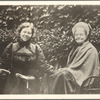 Loie Fuller and mother with bike