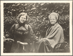 Loie Fuller and mother with bike