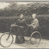 Loie Fuller and mother with bike