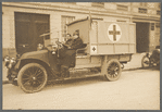 Gabrielle Bloch driving an ambulance