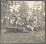 Loie Fuller with her students in the woods