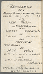 Loie Fuller program for The First Time in Kiel concert