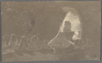 Loie Fuller and students performing outdoors
