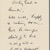 Correspondence from Loie Fuller to Gabrielle Bloch