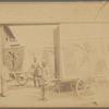 Carts with Folies Bergère posters 