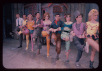 Gower Champion [left], Pierre Olaf [right] and unidentified others in the stage production Carnival