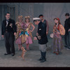 Henry Lascoe [left], Paul Sydell [center] and unidentified others in the stage production Carnival