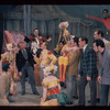 Henry Lascoe, Paul Sydell [center] and unidentified others in the stage production Carnival
