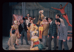 Henry Lascoe, Paul Sydell [center] and unidentified others in the stage production Carnival