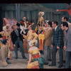 Henry Lascoe, Paul Sydell [center] and unidentified others in the stage production Carnival