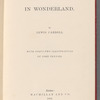 Alice's adventures in Wonderland, [Title page]