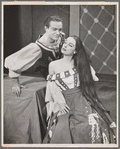 Alfred Drake and Patricia Morison in the stage production Kiss Me Kate