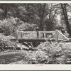 Rustic bridges built by Resettlement Administration workers add to the beauty of stream and forest in the coast recreation area. Oregon