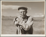 A one-armed sheep herder. Central Oregon grazing project