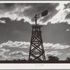 A broken-down windmill on a ranch bought by Resettlement Administration as a part of the Central Oregon grazing project. The extreme depth of these wells made many of them impractical