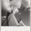 Indian tepees. Molalla Buckeroo. Molalla, Oregon