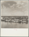 Loading lumber. Willamette River. Portland, Oregon