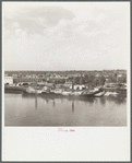 Loading lumber. Willamette River. Portland, Oregon