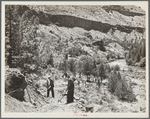 Constructing a stock trail to the Deschutes River. Central Oregon