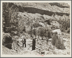 Constructing a stock trail to the Deschutes River. Central Oregon
