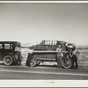 Farm family from the North Dakota drought area moving west through Montana