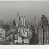 Looking north from midtown Manhattan, Sixth Avenue to the right. New York, New York