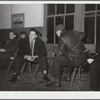 Seamen in hiring hall. National Maritime Union, New York City