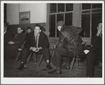 Seamen in hiring hall. National Maritime Union, New York City