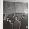 Seamen in hiring hall. National Maritime Union, New York City