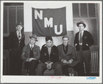 Seamen in hiring hall. National Maritime Union, New York City