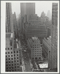 50th Street looking east. Rockefeller Center, New York City